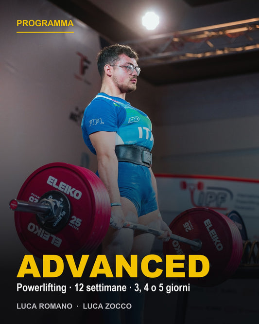 Programma Advanced di powerlifting, 12 settimane