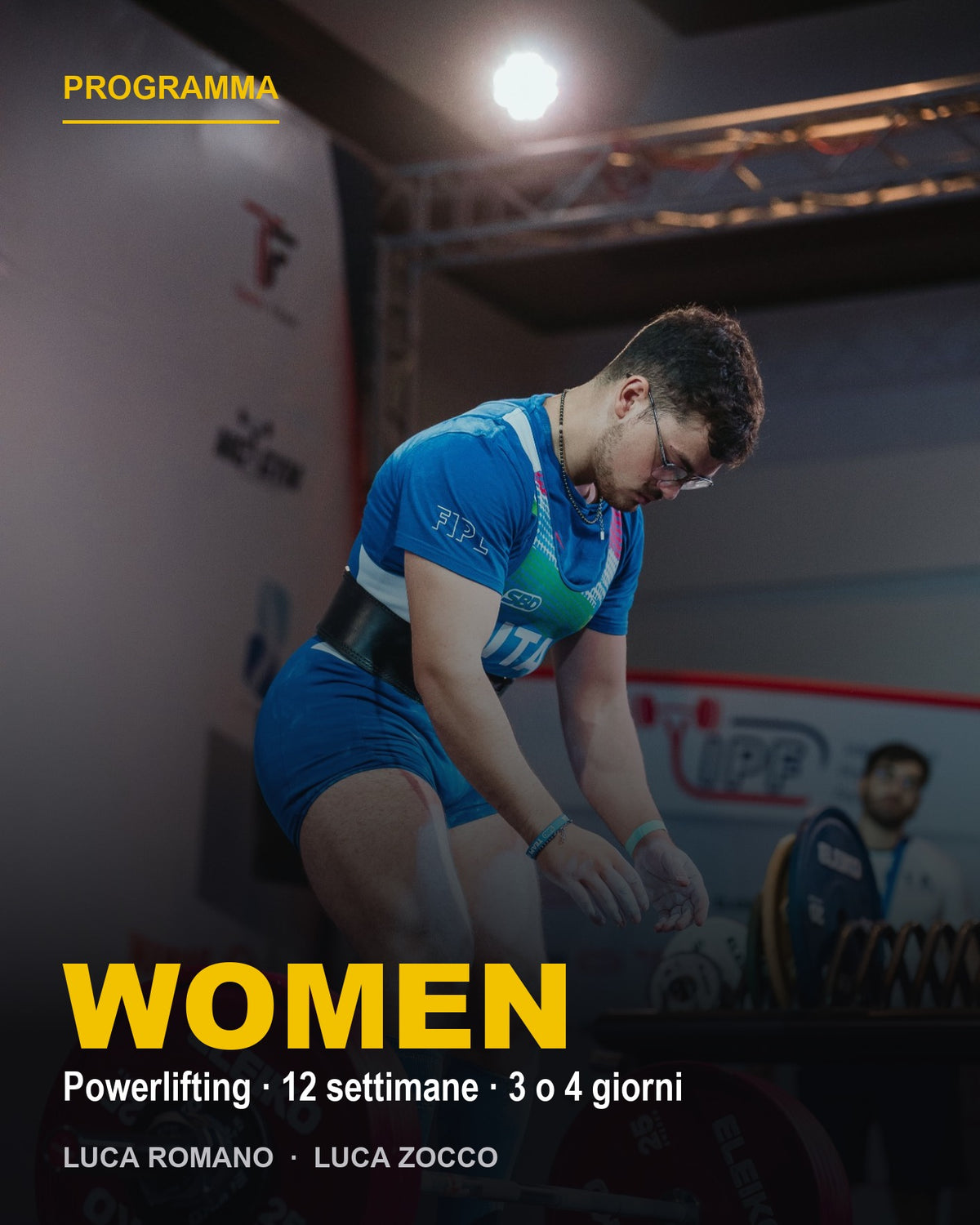 Programma Women di powerlifting, 12 settimane